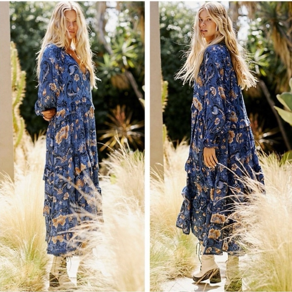 Spell & the Gypsy blue aurora maxi dress